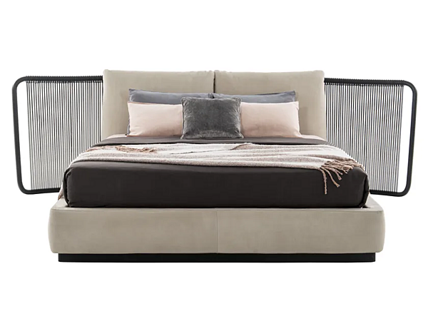 Двуспальная кровать с обитой спинкой из ткани OPERA CONTEMPORARY Alba44720 фабрика OPERA CONTEMPORARY из Италии. Фото №1