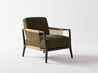 Кресло с подлокотниками из ткани Nube Italia Sunday N247001