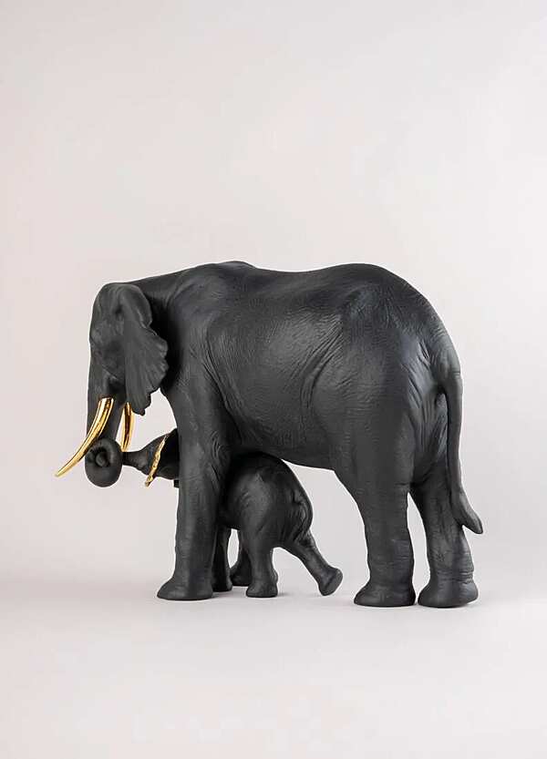 Скульптура LLADRO Leading the way Sculpture. Black-gold. Limited Edition фабрика LLADRO из Италии. Фото №6