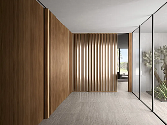 Деревянная дверь из дерева ноce с бронзовым антикоррозийным покрытием BARAUSSE Volta Wi50 фабрика BARAUSSE из Италии