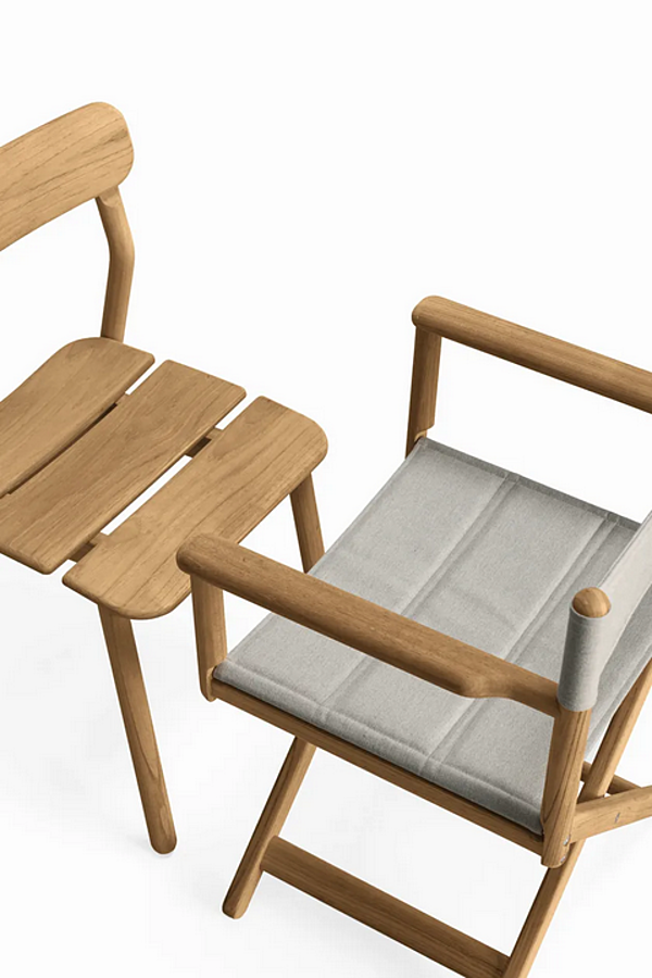 Кресло для сада из тика Kristalia Stria 05STR01 фабрика Kristalia из Италии. Фото №5