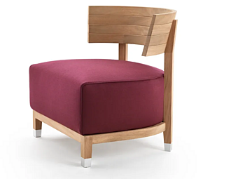 Кресло с обивкой из садовой ткани и съемным чехлом FLEXFORM THOMAS фабрика FLEXFORM из Италии