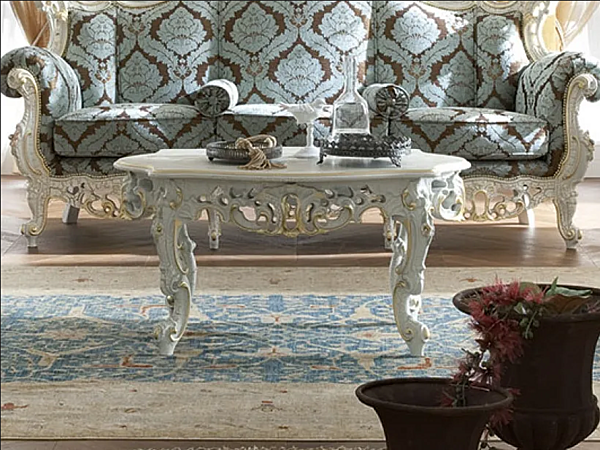 Низкий деревянный кофейный столик MODENESE GASTONE 15664 фабрика MODENESE GASTONE из Италии. Фото №1
