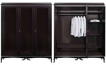 Шкаф из массива дерева с отделкой из металла DECORA ( LCI STILE) N0338 фабрика DECORA ( LCI STILE) из Италии