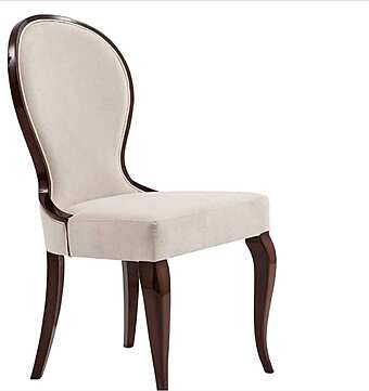 Стул из массива дерева с мягкой обивкой DECORA ( LCI STILE) N076L фабрика DECORA ( LCI STILE) из Италии