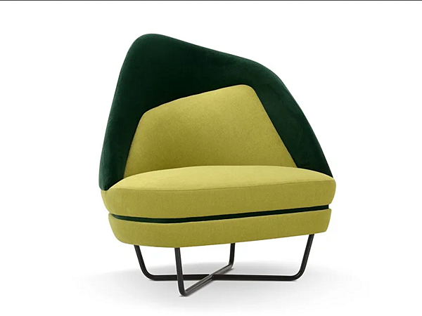 Кресло с мягкой спинкой из бархата Adrenalina BIXIB1P фабрика ADRENALINA из Италии. Фото №1