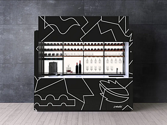 Стеклянная кухня без ручек VALCUCINE Logica Celata Vitrum Arte Mendini Стеклянная кухня без ручек VALCUCINE Logica Celata Vitrum Arte Mendini фабрика VALCUCINE из Италии