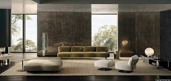 Кресло MINOTTI Saki nendo фабрика Minotti из Италии. Фото №7