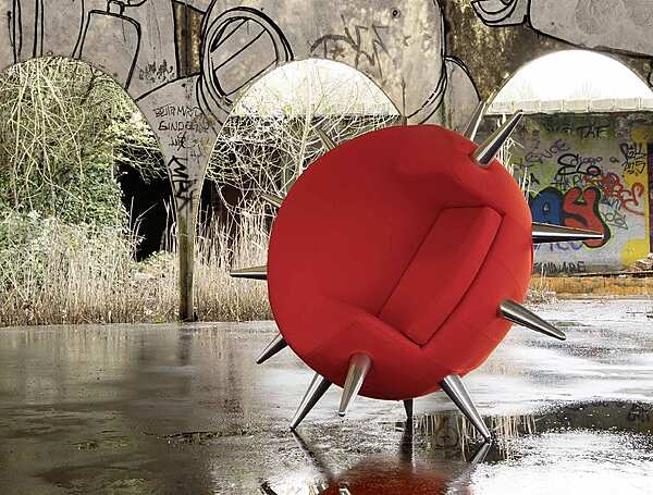 Кресло DOMINGO SALOTTI Bomb фабрика ADRENALINA из Италии. Фото №5