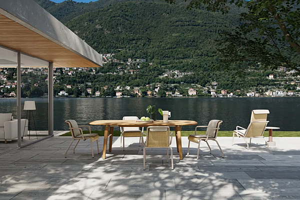 Кресло для сада из ротанга и алюминия KETTAL  Salina KSB200600 фабрика KETTAL из Италии. Фото №9
