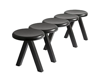 Деревянная скамья с мягкой спинкой Driade Millepiedi фабрика Driade из Италии