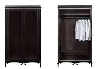 Шкаф из массива дерева с отделкой из металла DECORA ( LCI STILE) N0337 фабрика DECORA ( LCI STILE) из Италии