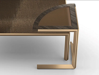 Треугольный столик из стекла F.lli ORSENIGO Grandangolo фабрика ORSENIGO из Италии