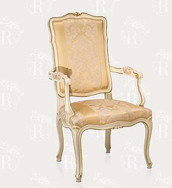 Кресло с подлокотниками из шелка и массива дерева FRATELLI RADICE 121 фабрика FRATELLI RADICE из Италии