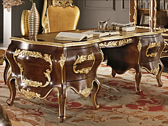 Письменный стол из массива дерева с ящиками MODENESE GASTONE 11302 фабрика MODENESE GASTONE из Италии