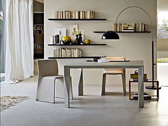 Квадратный стеклянный обеленный стол DIAMOND Molteni & C фабрика Molteni & C.(+VITRA) из Италии