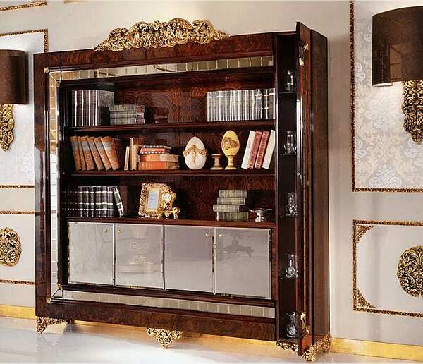 Открытый книжный шкаф из дерева A.R.ARREDAMENTI SRL Grand Royal 407 фабрика A.R.ARREDAMENTI SRL из Италии. Фото №1