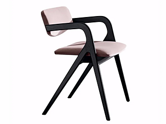 Кресло с подлокотниками обитое из ткани Gallotti&Radice Keyko фабрика Gallotti & Radice из Италии