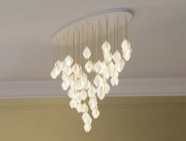 Люстра Haberdashery "BLOOM CONICAL 100" BLM-CO4-NP/GP-CPA-PWG/PWM фабрика HABERDASHERY из Италии. Фото №4