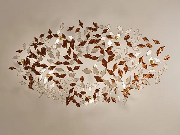 Подвесная лампа из фарфора с LED подсветкой листья ручная работа HABERDASHERY Leaf фабрика HABERDASHERY из Италии. Фото №3