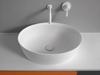 Умывальник накладной овальный из Ceramilux AGAPE 661 Умывальник накладной овальный из Ceramilux AGAPE 661 фабрика Agape из Италии