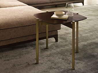 Столик из массива дерева с мраморной столешницей CTS SALOTTI Selfy фабрика CTS SALOTTI из Италии