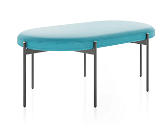 Обитая скамья из ткани Caillou Liu Jo Living Collection CSE PTB фабрика Liu Jo Living Collection из Италии