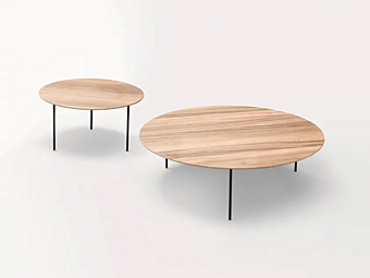 Круглый деревянный садовый боковой столик PAOLA LENTI Elio B223A