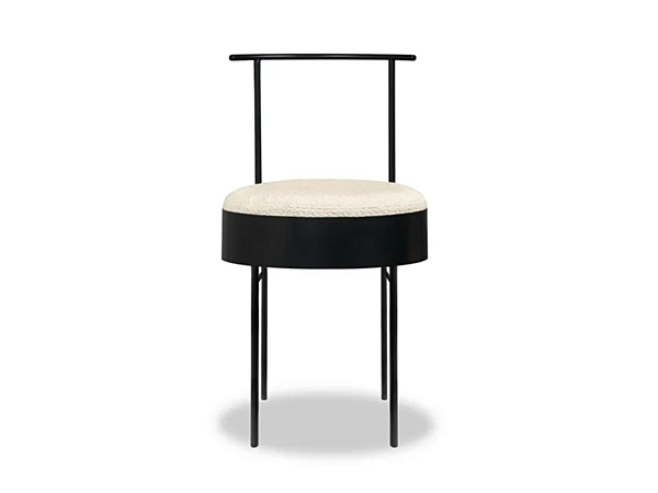 Стул с обитой спинкой из кожи BAXTER Tia фабрика BAXTER из Италии. Фото №7
