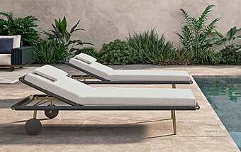 Шезлонг садовый RUGIANO Demetra LSE39L/G фабрика RUGIANO из Италии