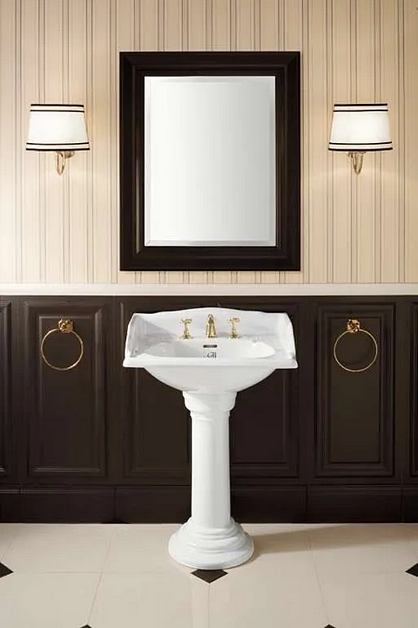 Умывальник на пьедестале из фарфора в викторианском стиле Gentry Home фабрика Gentry Home из Италии. Фото №3