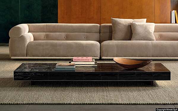 Журнальный стол MINOTTI Andrée Hannes Peer фабрика Minotti из Италии. Фото №4