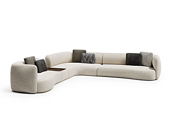 Модульный диван из ткани с мягкой спинкой Capital Collection Cloud CLO.DV3 фабрика Capital Collection из Италии