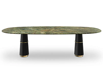 Овальный стол для обеда с мраморной столешницей BRABBU Agra III фабрика BRABBU из Италии