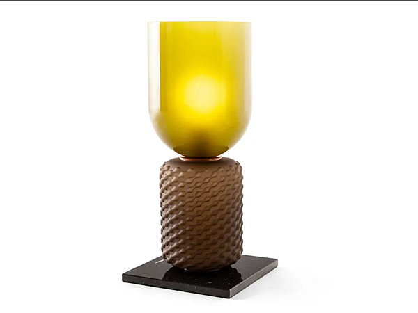 Настольная лампа из blown glass с мраморным основанием CASSINA FICUPALA фабрика CASSINA из Италии. Фото №1