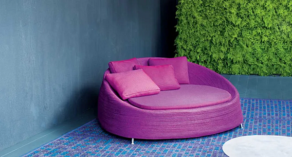Кресло с подлокотниками из веревки PAOLA LENTI Afra B38B фабрика PAOLA LENTI из Италии. Фото №2