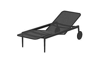 Шезлонг для улицы и сада ROYAL BOTANIA Styletto STY 195T фабрика ROYAL BOTANIA из Италии