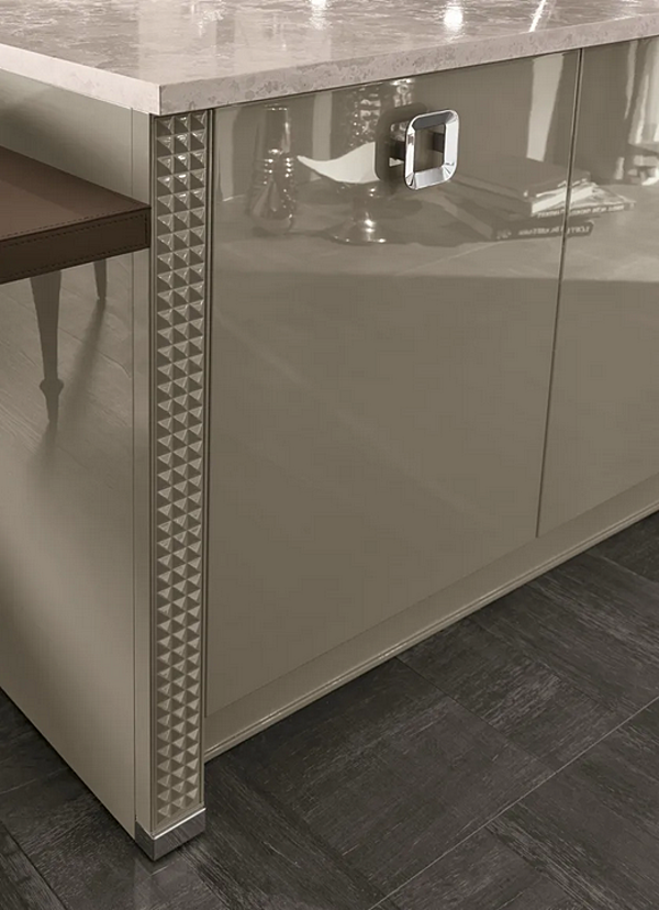Кухня с островом из высококачественных материалов ASTER CUCINE Luxury Glam фабрика Aster Cucine из Италии. Фото №4