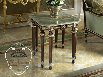 Кофейный столик квадратный из мрамора MODENESE GASTONE 14601