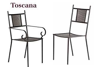 Стул металлический садовый L_Antica Deruta Toscana фабрика L'Antica Deruta из Италии