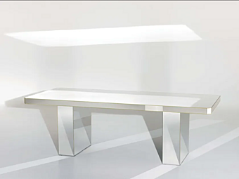 Прямоугольный обеденный стол из дерева Edra Phantom