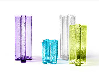 Ваза из blown glass в форме креста CASSINA CROSS