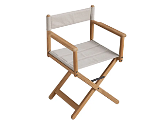 Складное кресло с подлокотниками из тика Kristalia Stria 05STR03