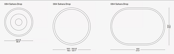 Круглый коврик из шерсти Sahara Drop CASSINA фабрика CASSINA из Италии. Фото №4