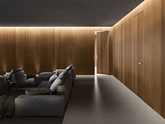 Деревянная обивная панель волна из массива ореха BARAUSSE Wave