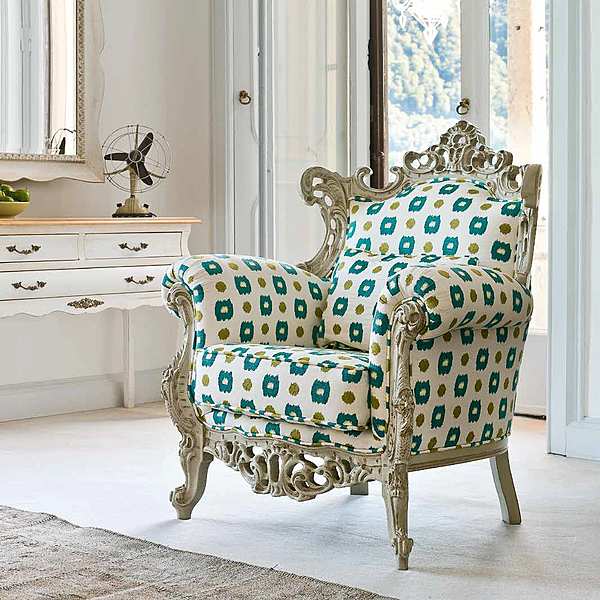 Кресло TONIN CASA Classic Collection ADONE - 1577 фабрика TONIN CASA из Италии. Фото №1