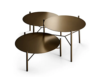 Кофейный столик круглой формы из металла Eforma Jack фабрика Eforma из Италии