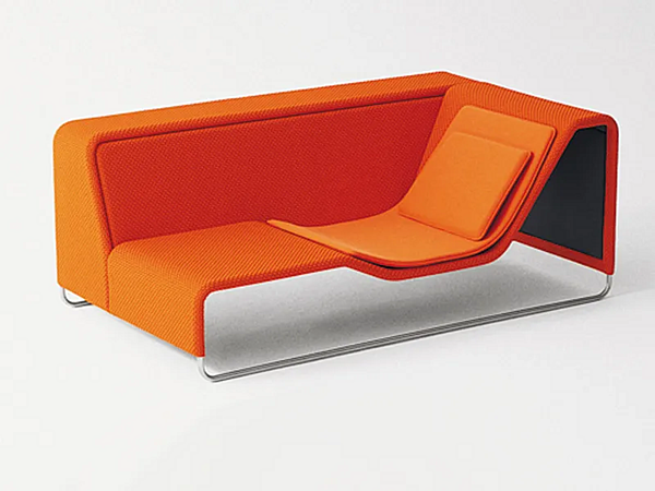 Диван-лежак с обитой спинкой из ткани PAOLA LENTI Island B11CLS фабрика PAOLA LENTI из Италии. Фото №1