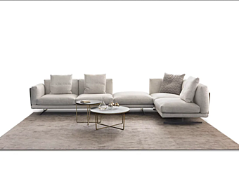 Угловой диван с тканевой обивкой GYFORM  Leon