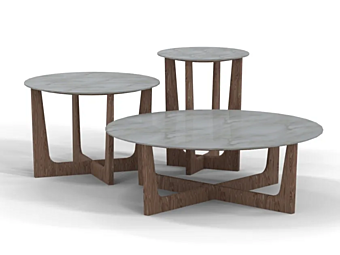 Круглый кофейный стол из мрамора AMURA Vesta фабрика AMURA из Италии